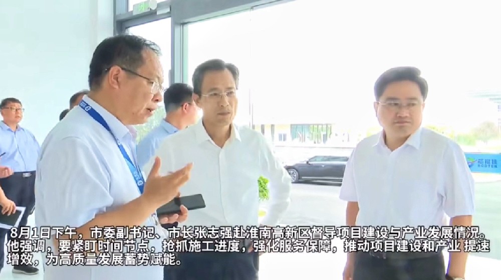 淮南市委副書記、市長張志強赴芯視佳調研指導硅基OLED項目建設