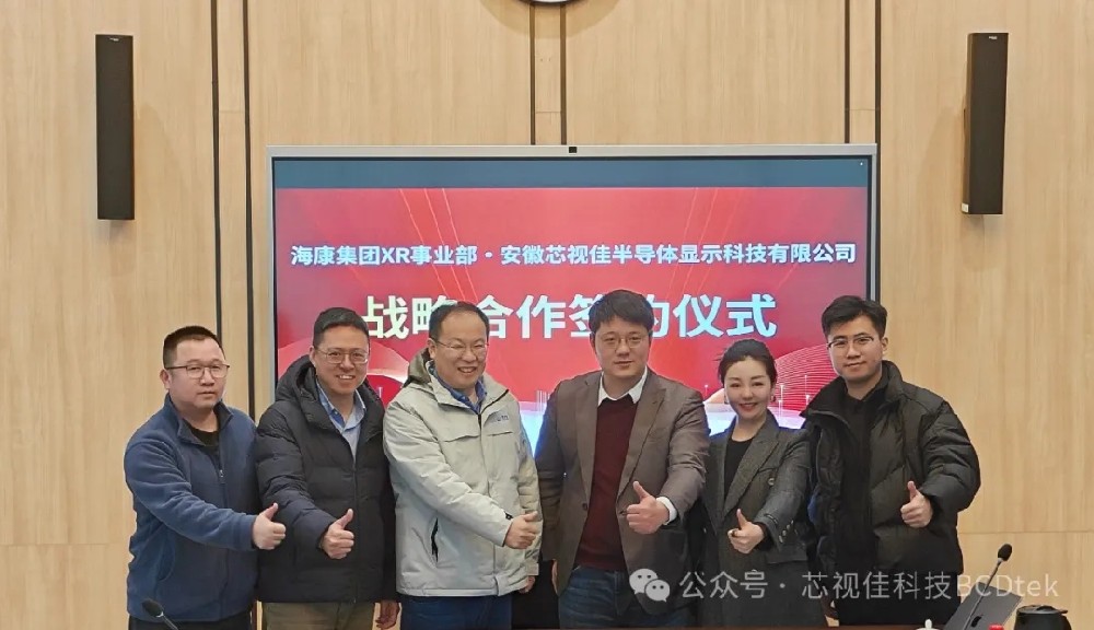 戰略攜手 共繪XR新“視”界 | 芯視佳與海康集團XR事業部簽署戰略合作協議